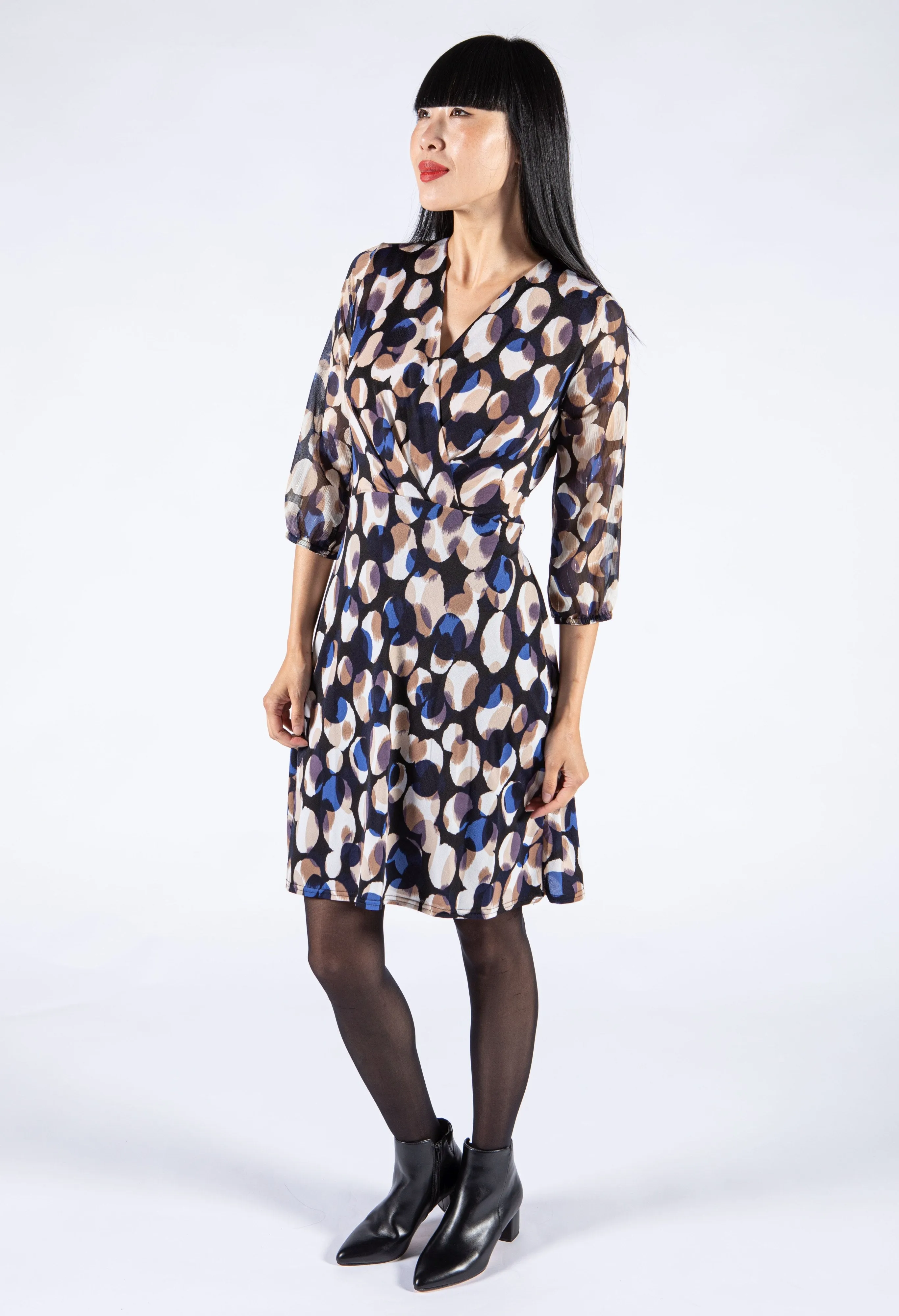 Abstract Print Dress