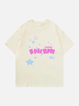 AlanBalen® - Foam Printing Star Tee