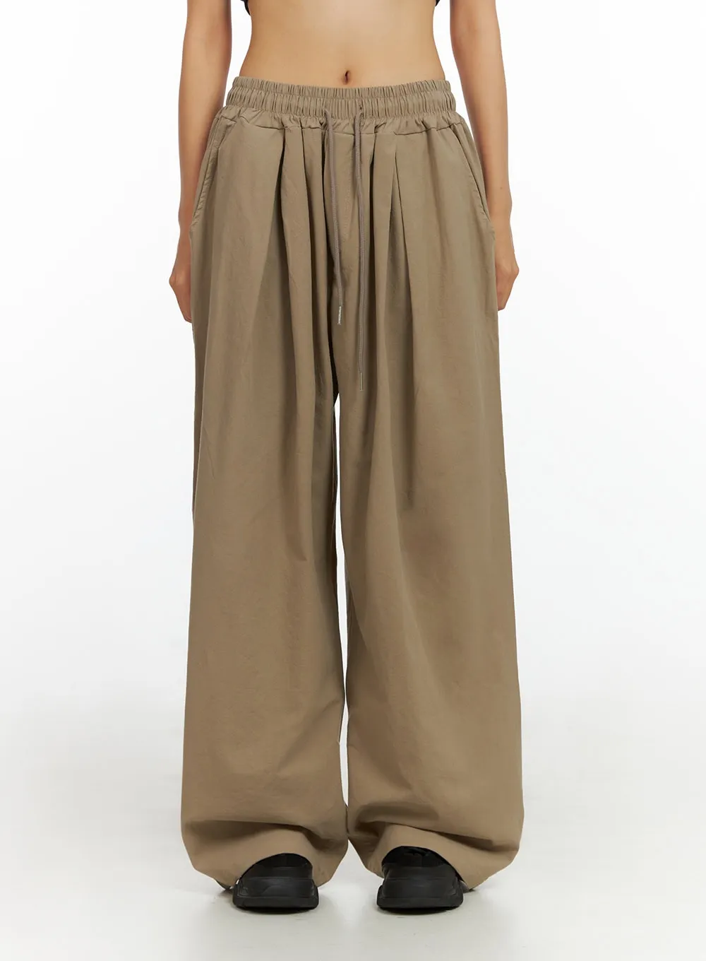 Banded Wide Leg Trousers IL409