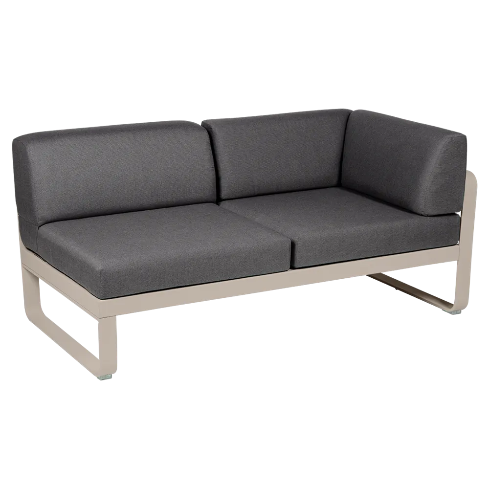 BELLEVIE 2-SEATER RIGHT CORNER MODULE-GRAPHITE GREY CUSHION