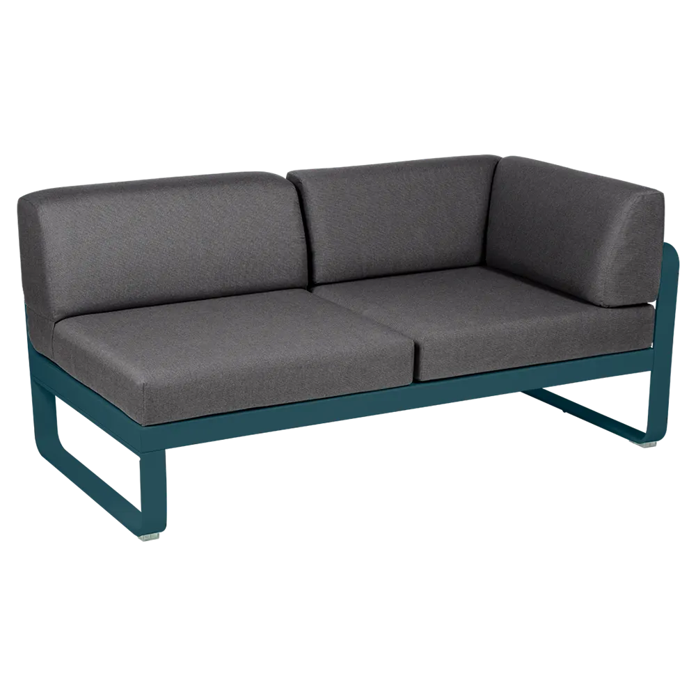 BELLEVIE 2-SEATER RIGHT CORNER MODULE-GRAPHITE GREY CUSHION