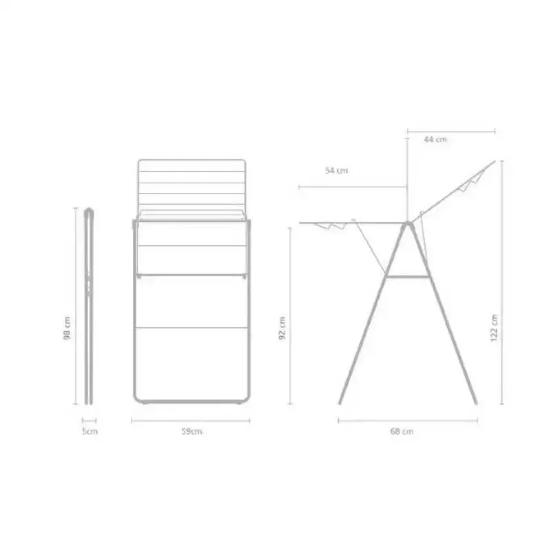 Brabantia Hangon Drying Rack Clothes Airer - 15 Meters - White