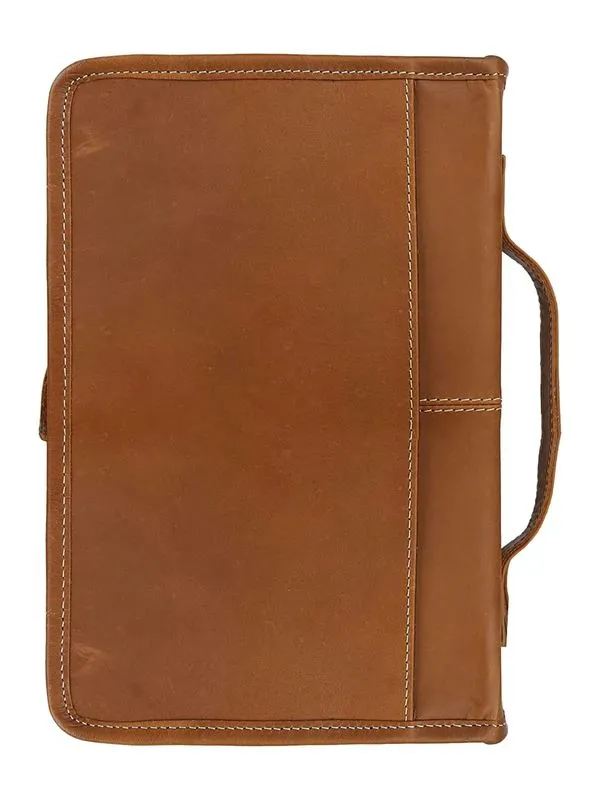 Classic Bible Leather Cover - Tan