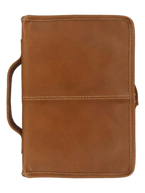 Classic Bible Leather Cover - Tan