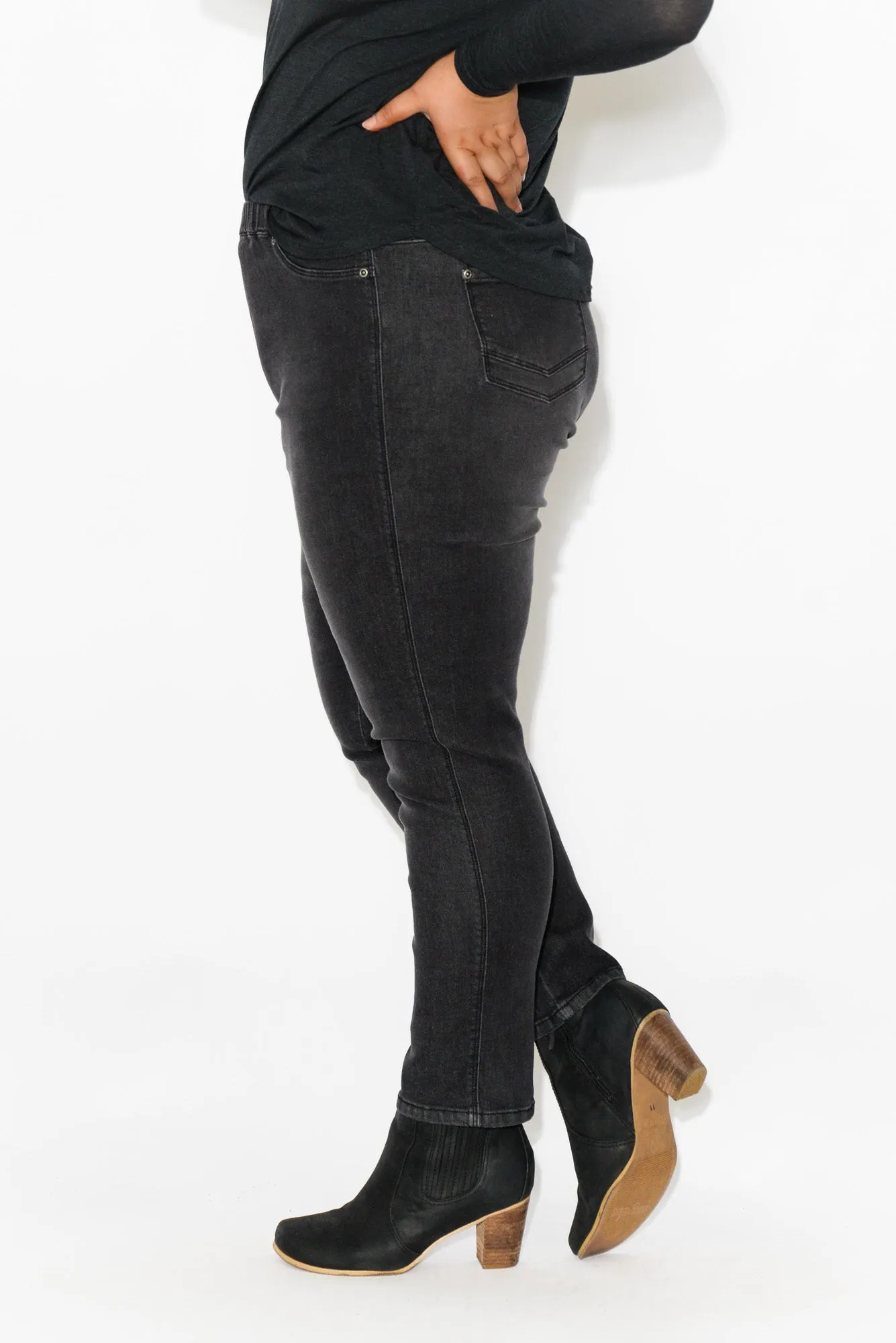 Courtney Black Denim Stretch Jeans