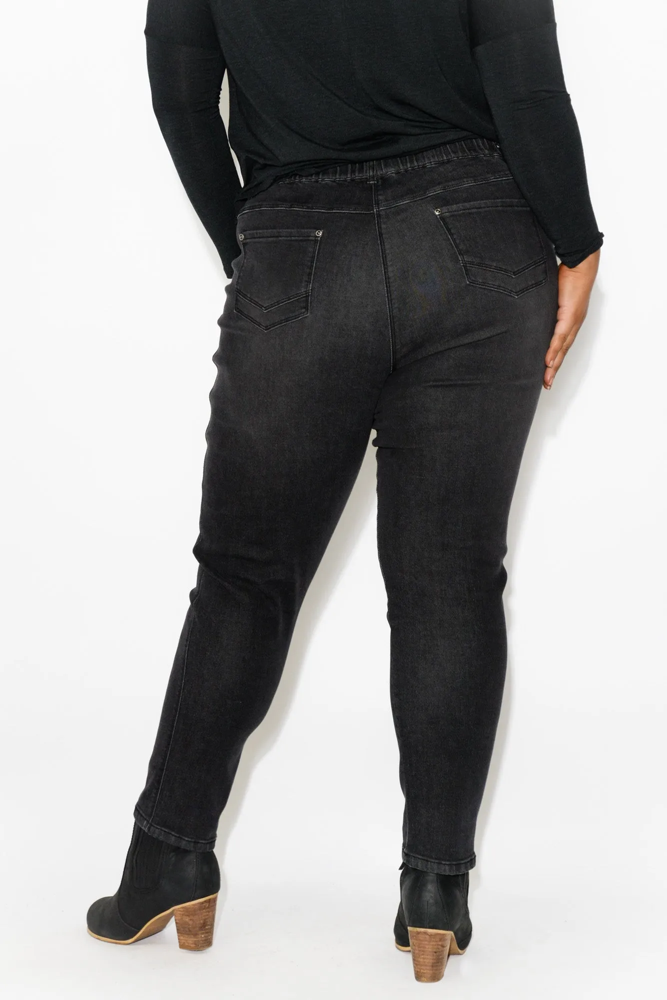 Courtney Black Denim Stretch Jeans