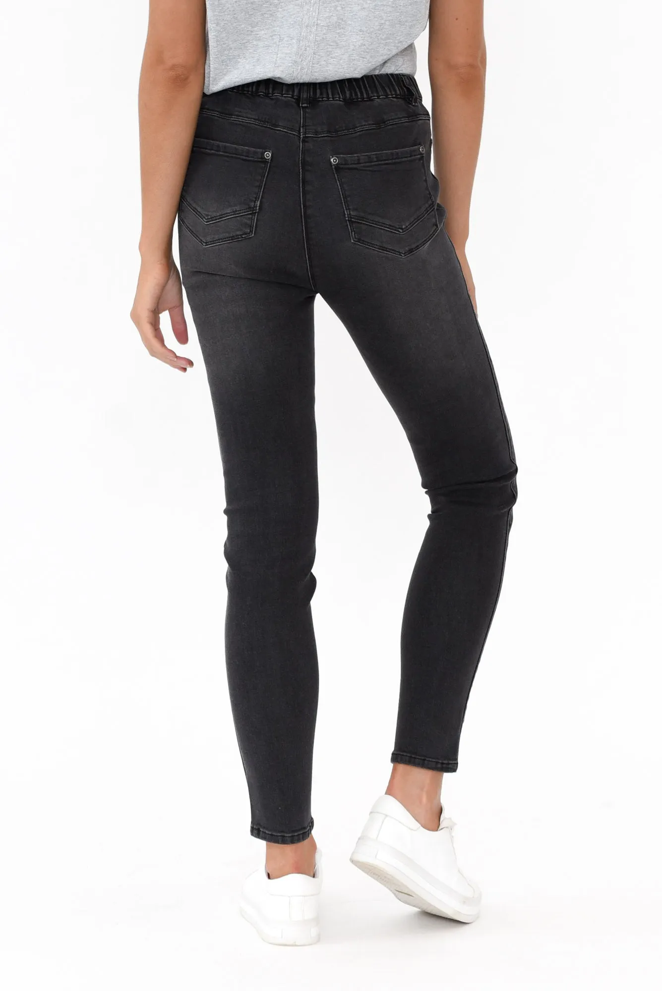 Courtney Black Denim Stretch Jeans