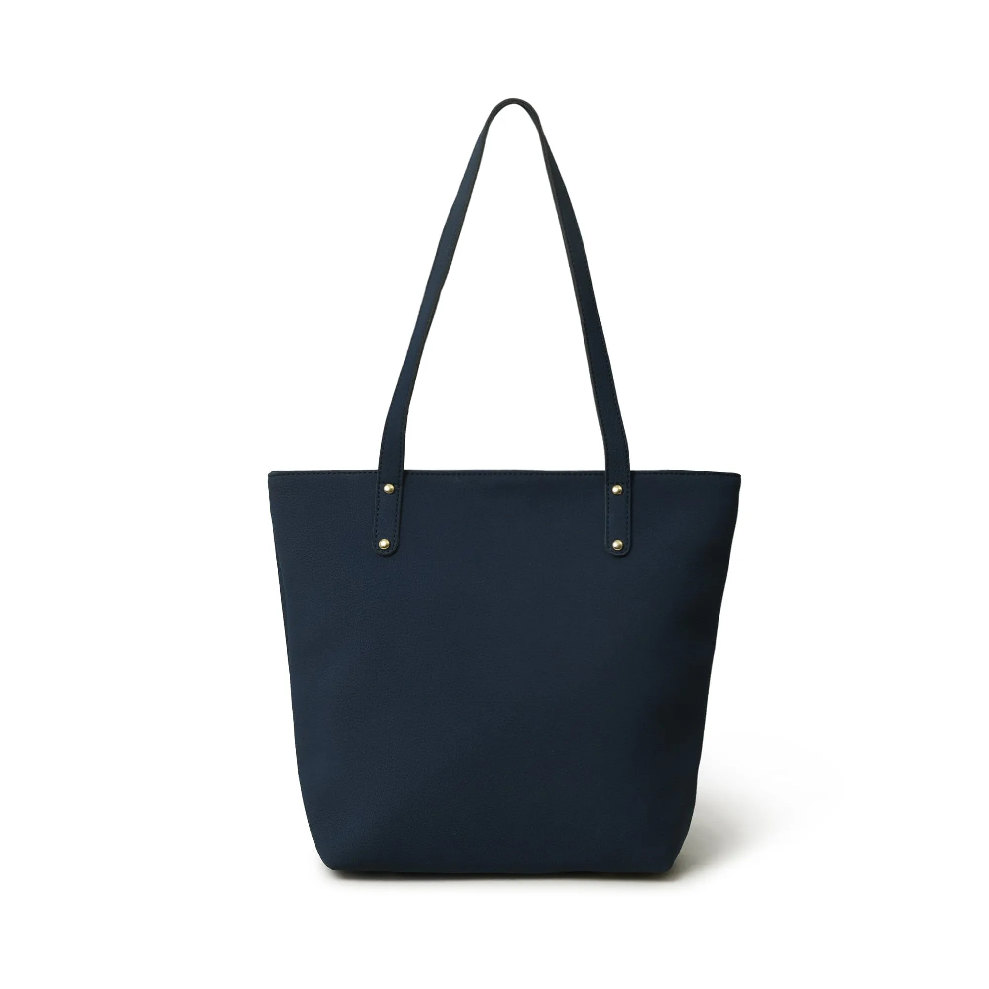 Era Vegan Leather Tote - Navy Blue