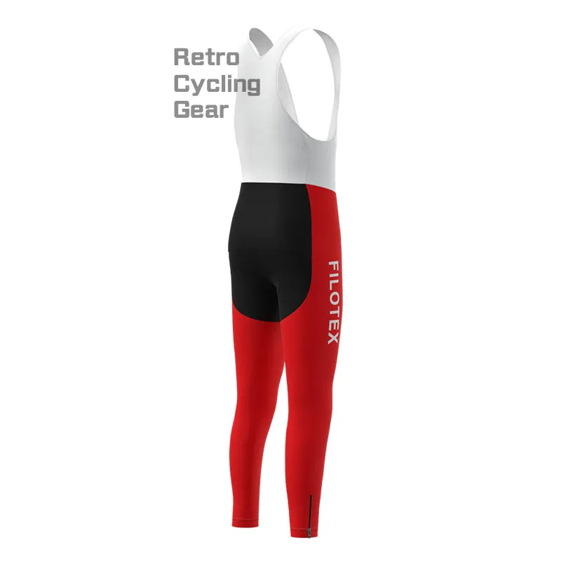 Filotex Red Fleece Retro Cycling Pants