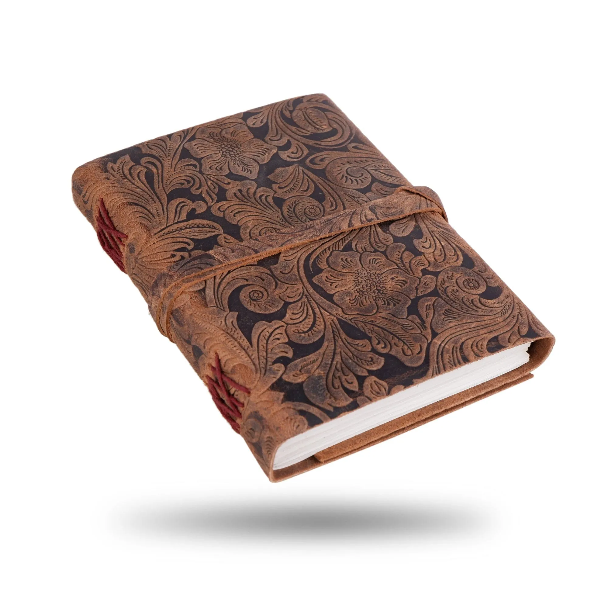 Floral Vintage Leather Journal