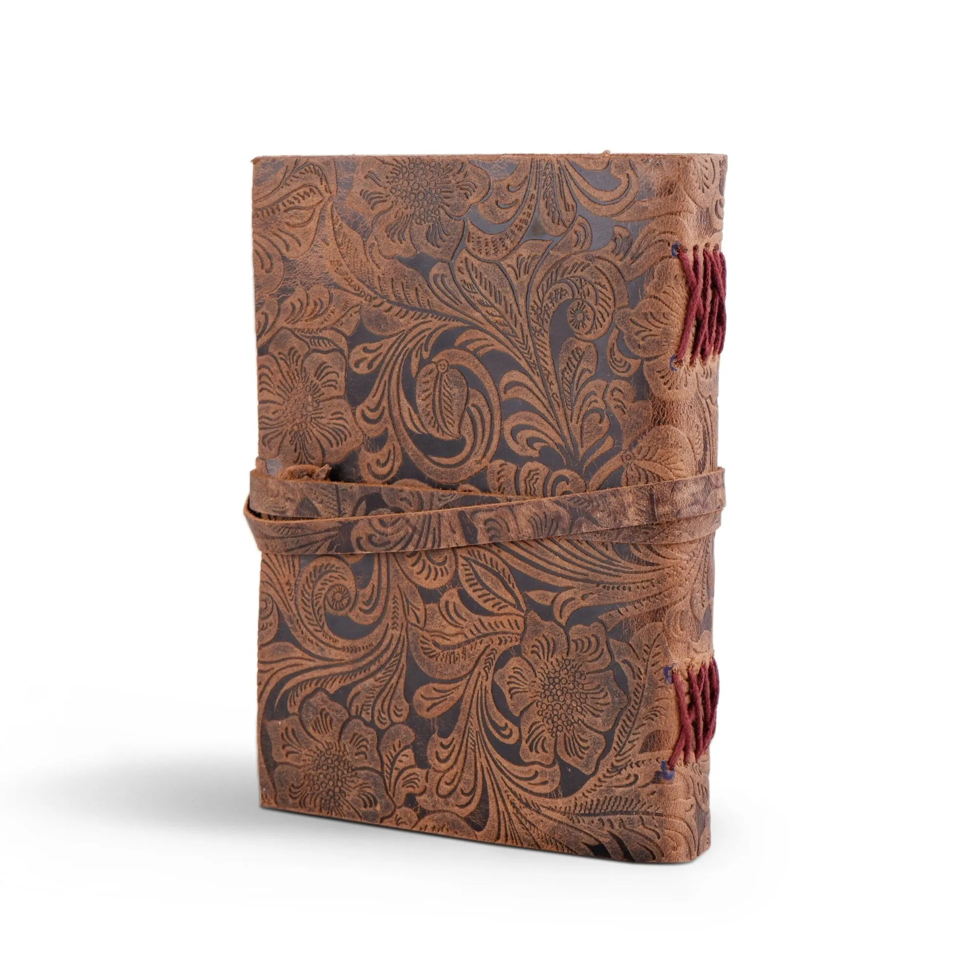 Floral Vintage Leather Journal