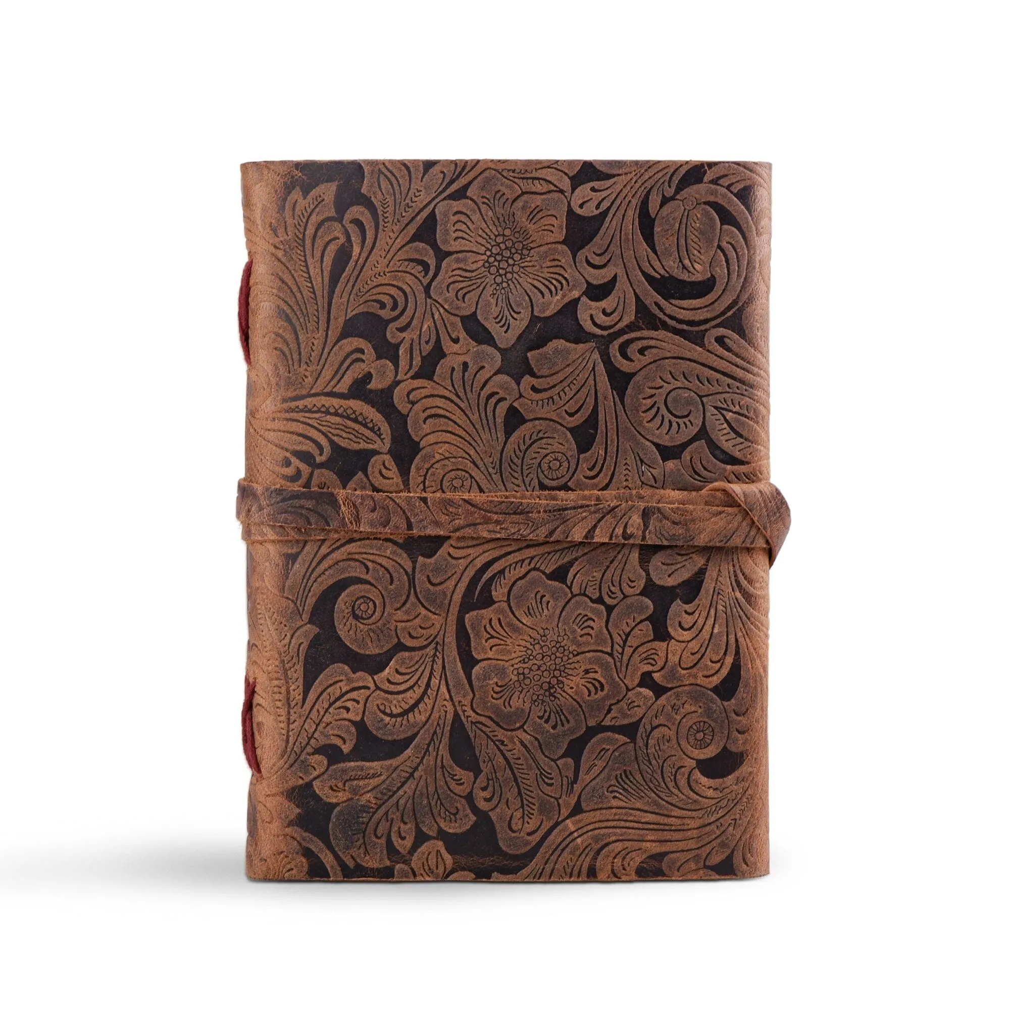 Floral Vintage Leather Journal