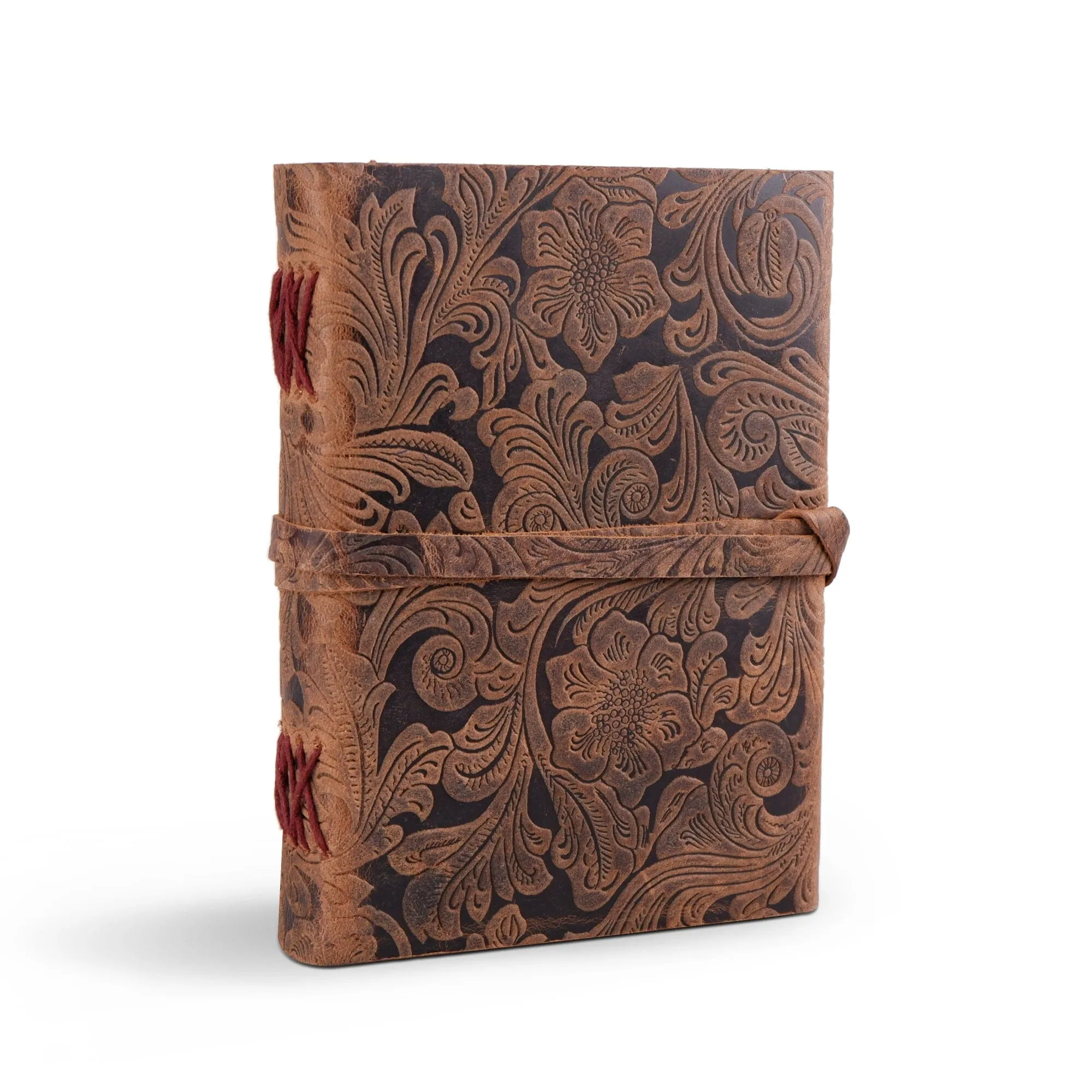 Floral Vintage Leather Journal