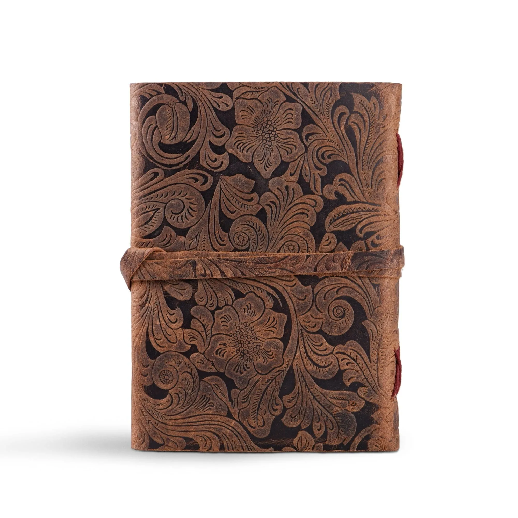 Floral Vintage Leather Journal