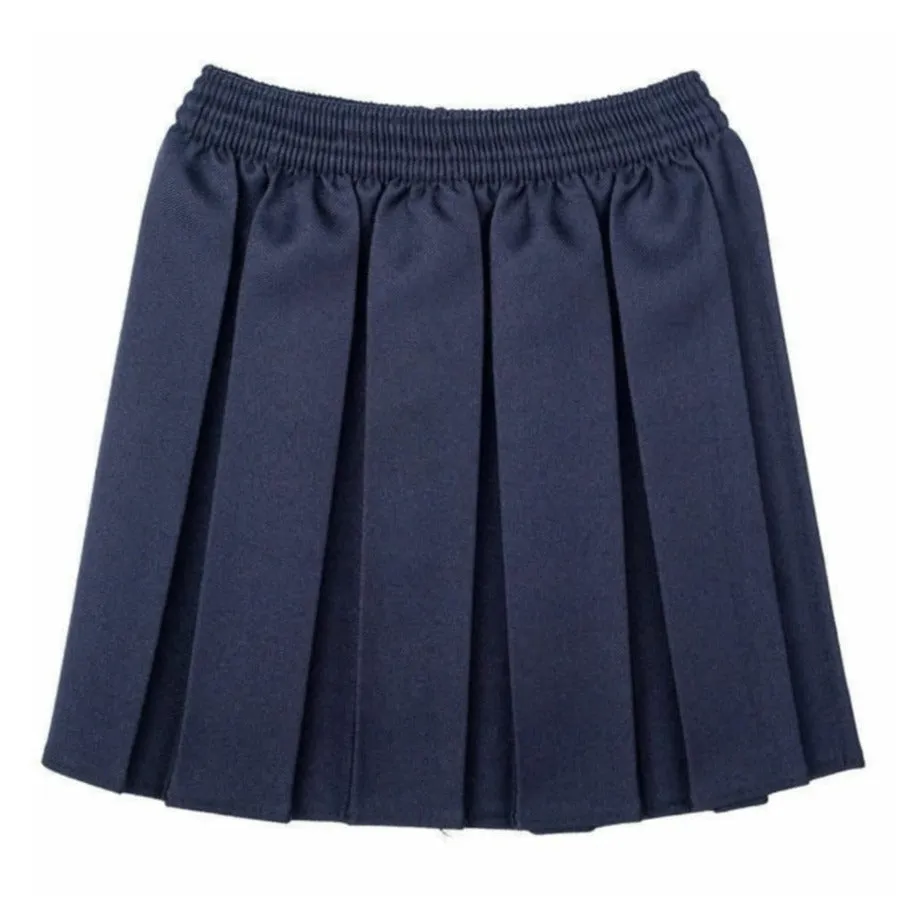 Girls Box Pleated Skirts- Grey, Black, Navy, Maroon