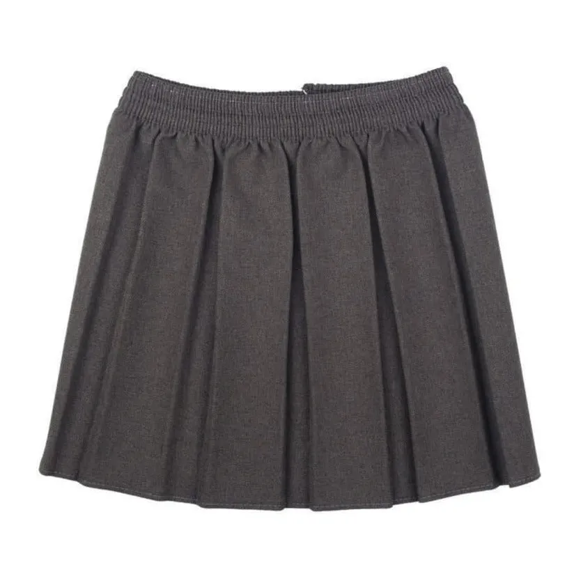 Girls Box Pleated Skirts- Grey, Black, Navy, Maroon