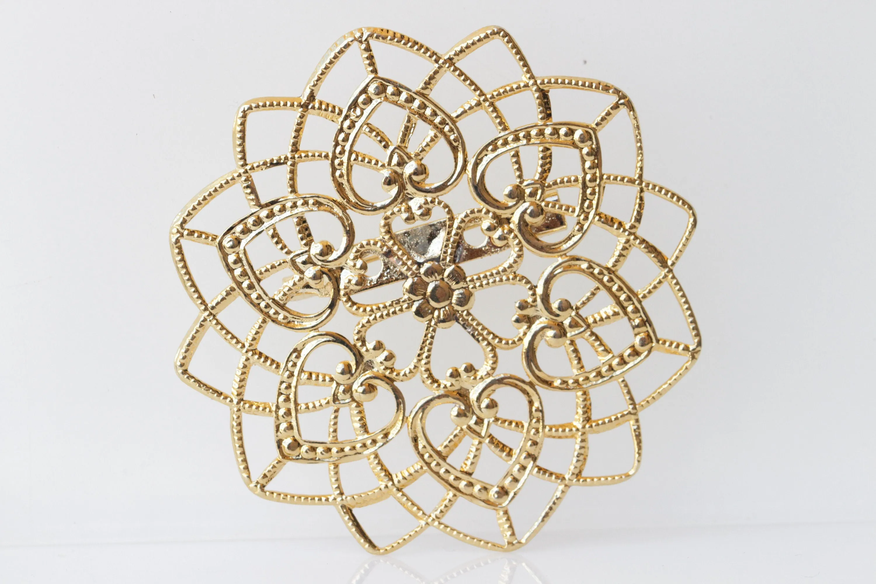 GOLD PLATED BROOCH