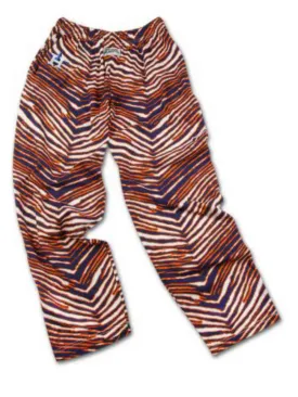 Houston Astros ZUBAZ Navy Orange Vintage Style Striped Zebra Pants