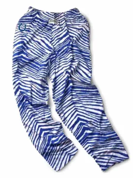 Indianapolis Colts ZUBAZ Blue White Vintage Style Zebra Logo Pants