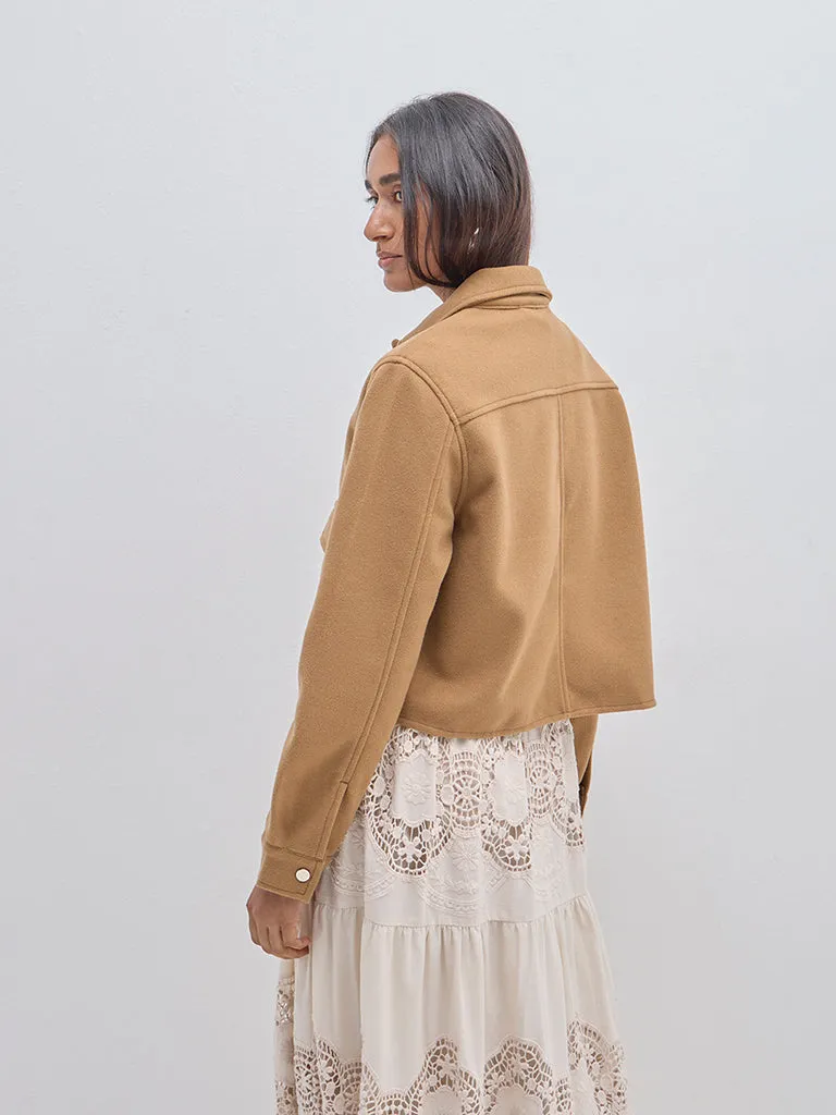 LOV Brown Faux-Suede Jacket