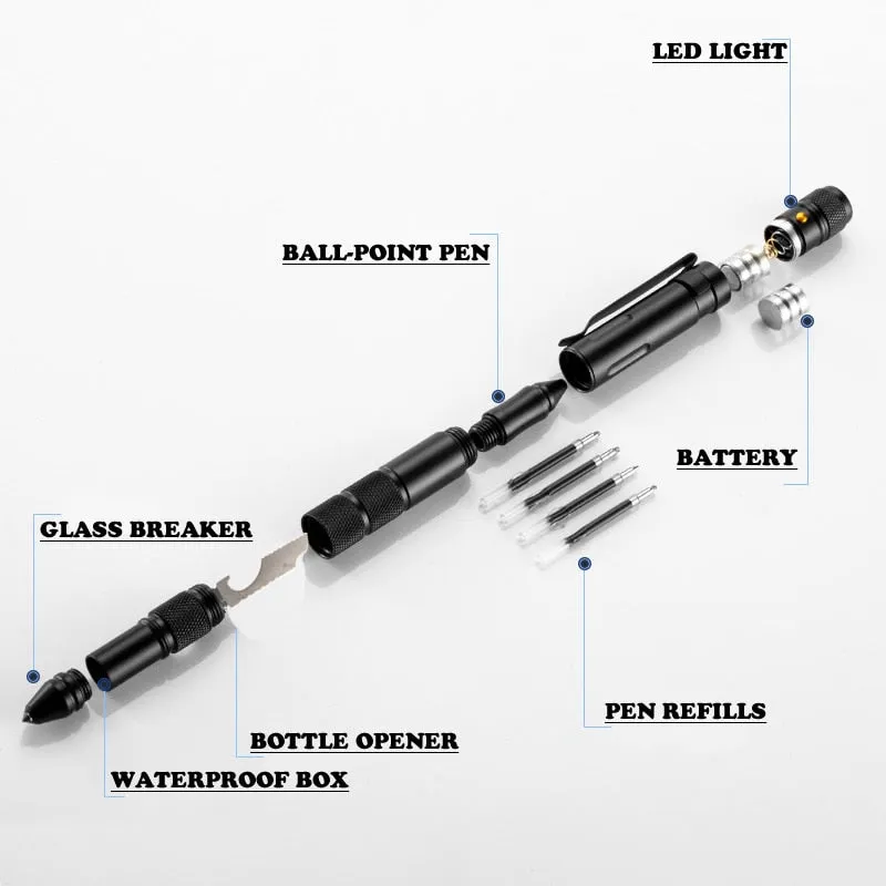 Multifunctional Military Style Emergency Tactical FlashPen