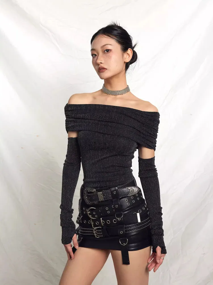 Off-shoulder two-wear knit【s0000007204】