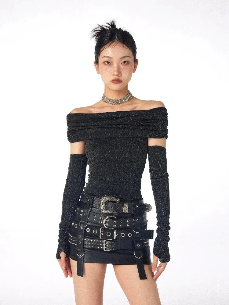 Off-shoulder two-wear knit【s0000007204】