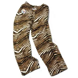 Pittsburgh Steelers ZUBAZ Gold Black White Vintage Zebra Logo Pants