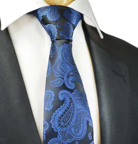 Royal Blue Fashionable Paisley Tie