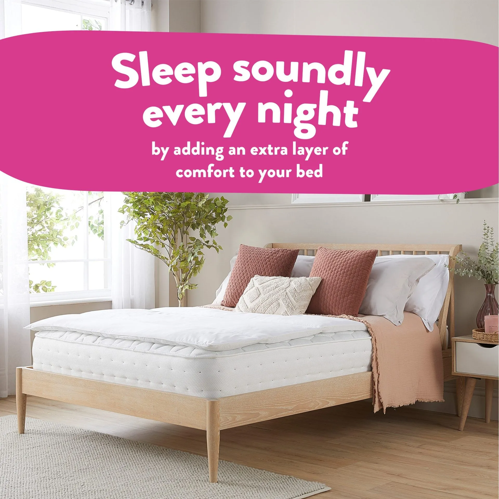 Sleep Soundly Rebound Mattress Topper