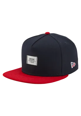 Society Snapback Hat - Navy / Red