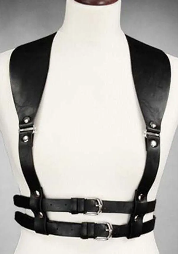 Wide Strapped [Black] | UNDERBUST HARNESS