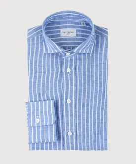 Wide Striped Linen Shirt